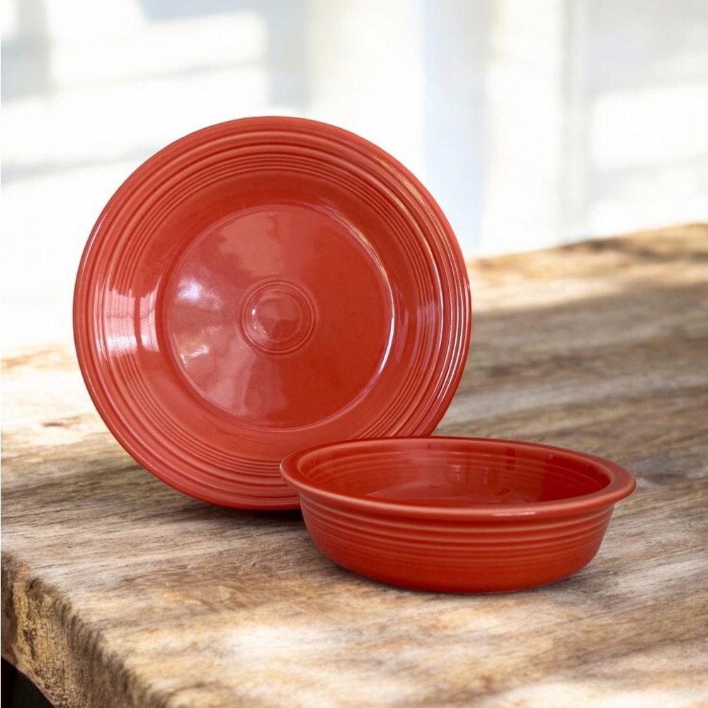 Fiestaware Classic Rim 2-Piece Place Setting Poppy (Orange)